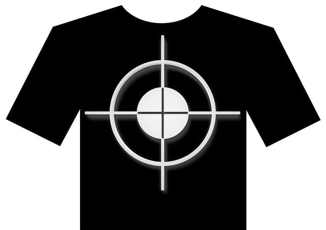 Free crosshair t-shirt visor illustration