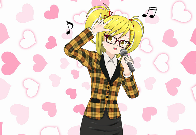Free sing moe woman illustration
