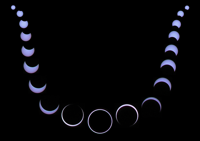 Free sun eclipse annular eclipse illustration