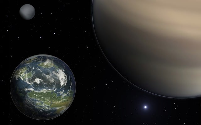 Free planet exomoon exoplanet illustration