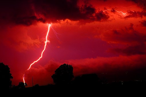 Free Lightning Red photo and picture