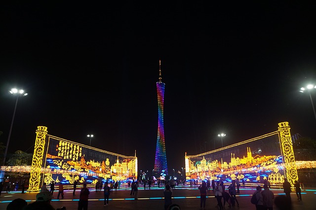 Free Festival Of Lights Guangzhou Tower photo and picture