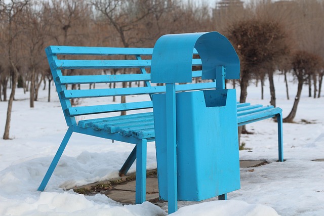 Free Bench Trash photo and picture