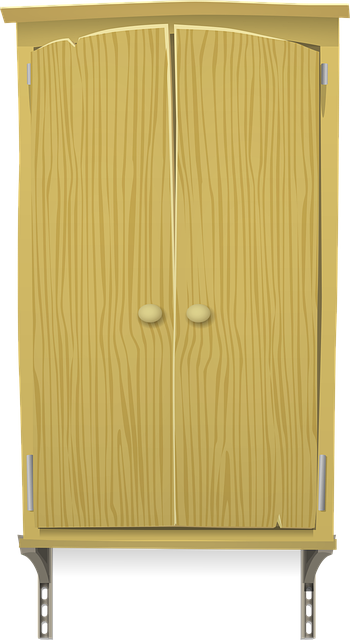 Free cupboard wooden cabinet illustration