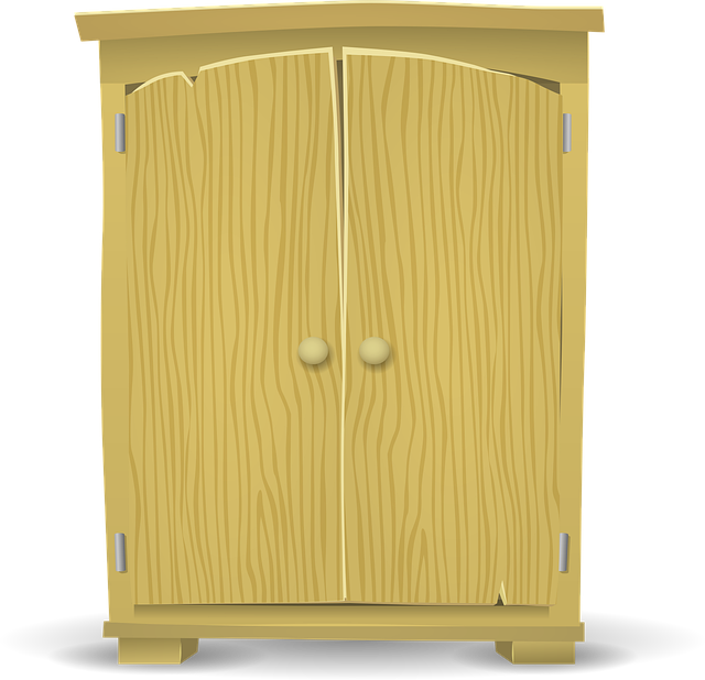 Free cupboard storage cabinet illustration
