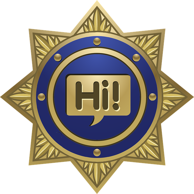 Free badge hi icon vector
