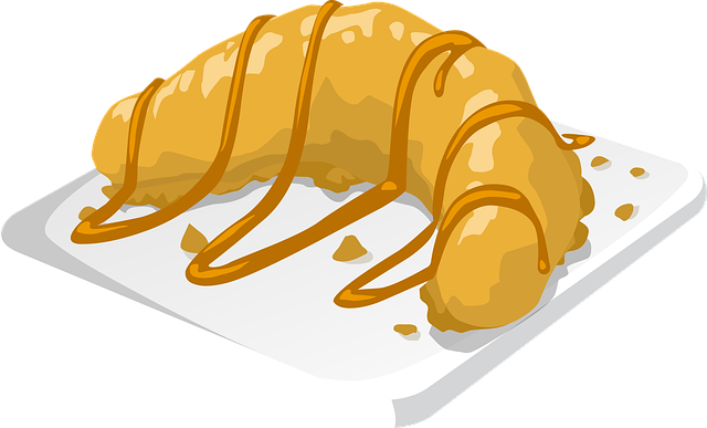 Free pastry roll bread vector