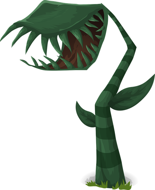 Free carnivorous plants green illustration