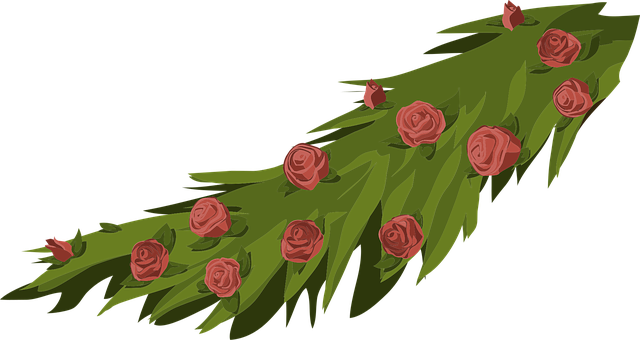 Blomster, Roser, Arrangement, Blade