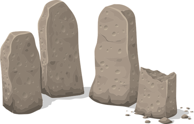Free paganism standing stones stone circle vector