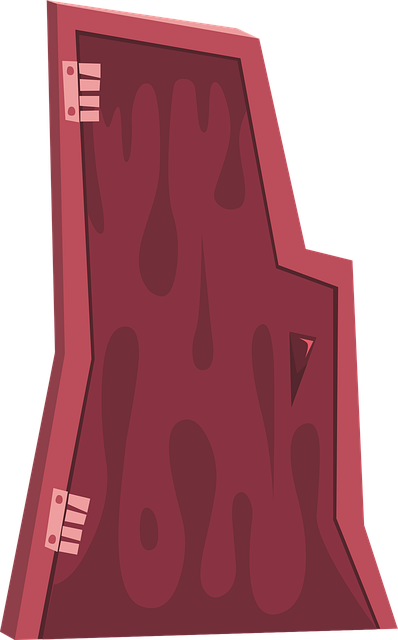 Free door shut closed vector