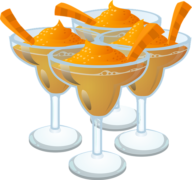 Free ice creams desserts orange vector