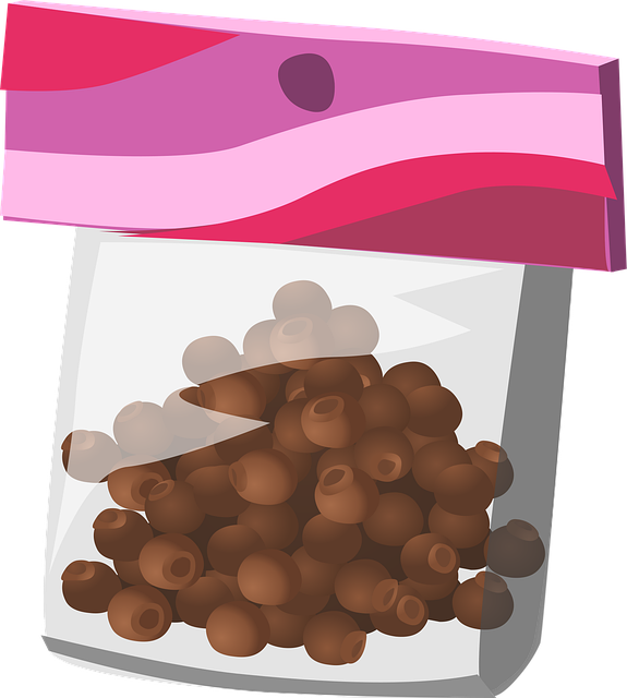 Free candies bag nuts illustration