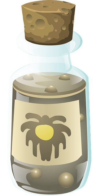 Free potion liquid bottle vector