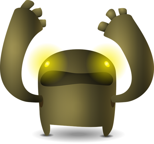Free creature brown robot illustration