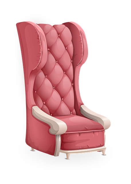 Free chair armchair pink vector