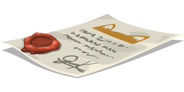 Free letter wax seal vector