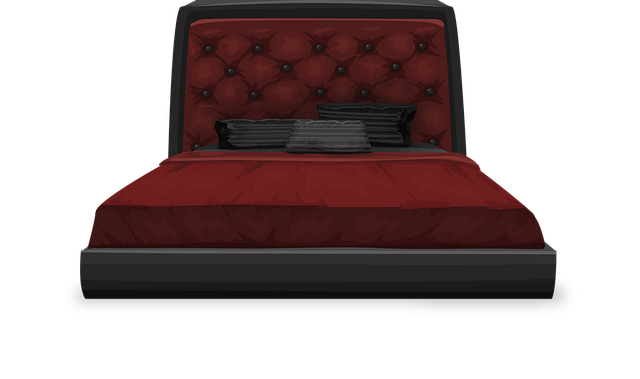 Free bed furniture bedroom vector