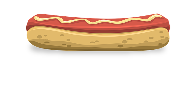 Free hot dog hotdog sausage vector