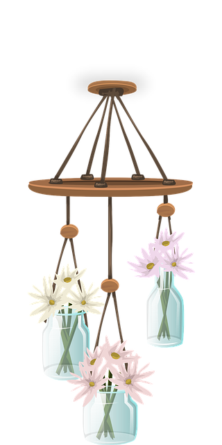 Free wind chimes decorative ornaments vector