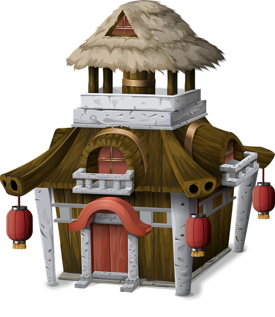 Free houses residential buildings illustration
