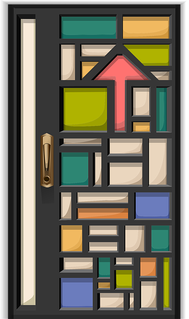 Free door stained glass stained-glass illustration