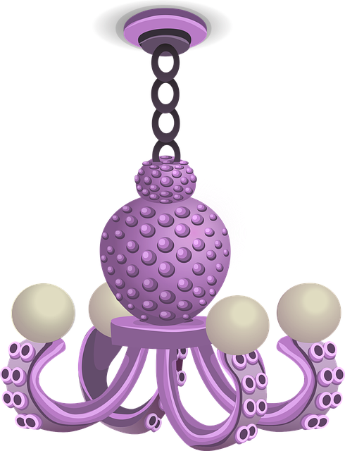 Free chandelier lamp light illustration