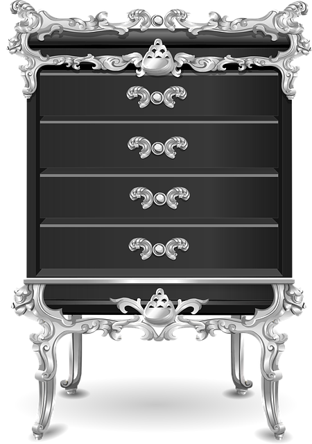 Free dresser furniture cabinet illustration