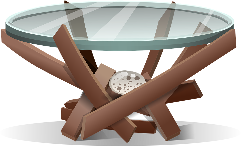 Vector gratis: mesa, muebles, ronda, vidrio imagen gratis en ...