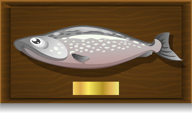 Free fish plaque decorative illustration