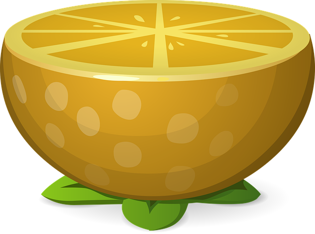 Free lemon yellow fruit illustration