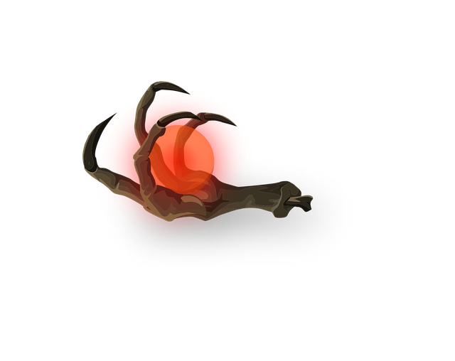Free orb claw sphere vector
