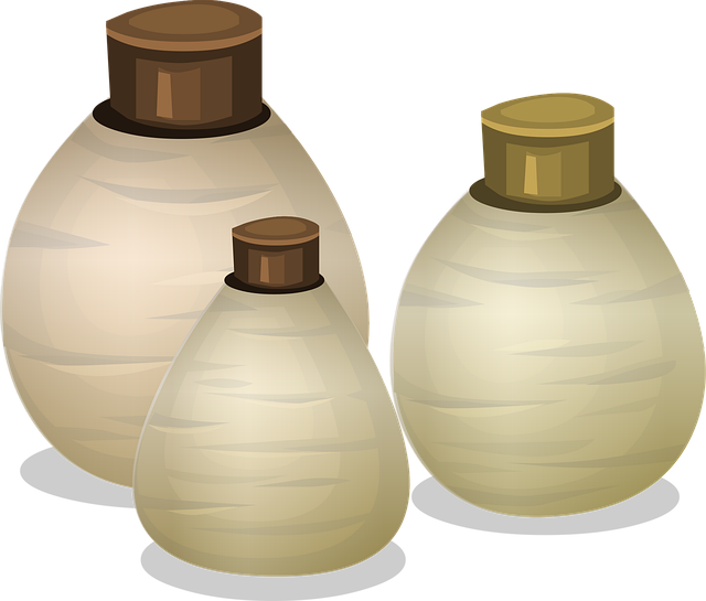 Free perfume lotion containers vector