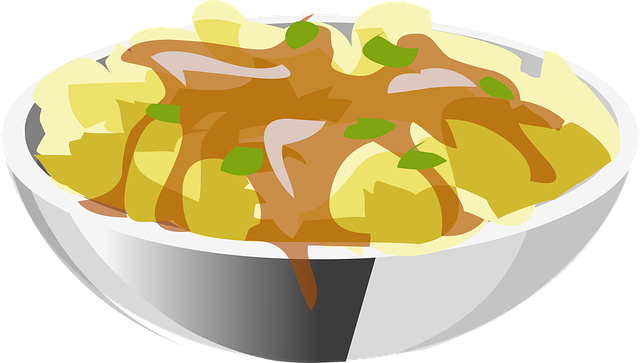 Free food potatoes sauce vector