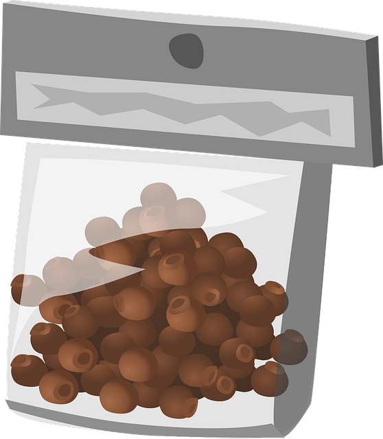 Free bag label spice vector