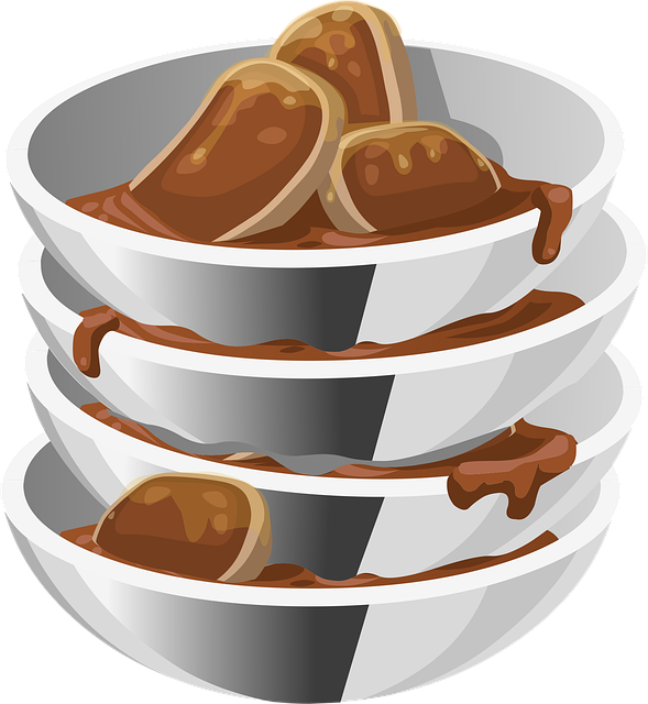 Free dishes dirty housework illustration