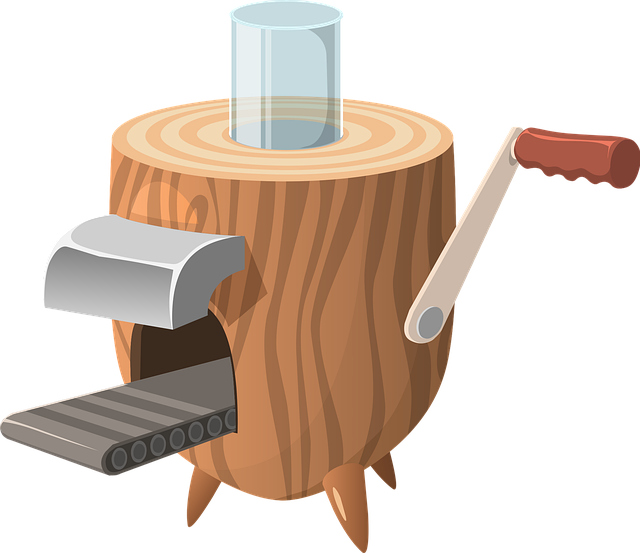 Free machine wood glass vector