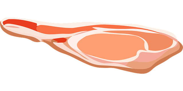 Free meat slice food vector
