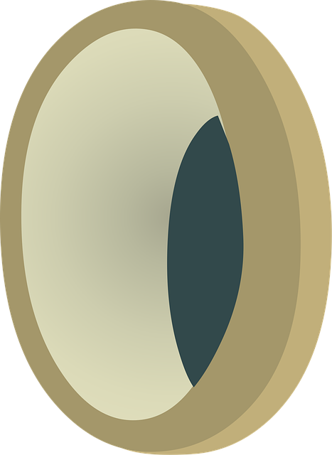 Free porthole window round vector