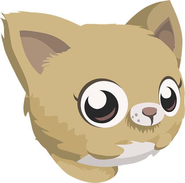 Free kitten head kitty vector