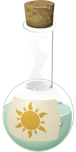 Free flask glass liquid illustration