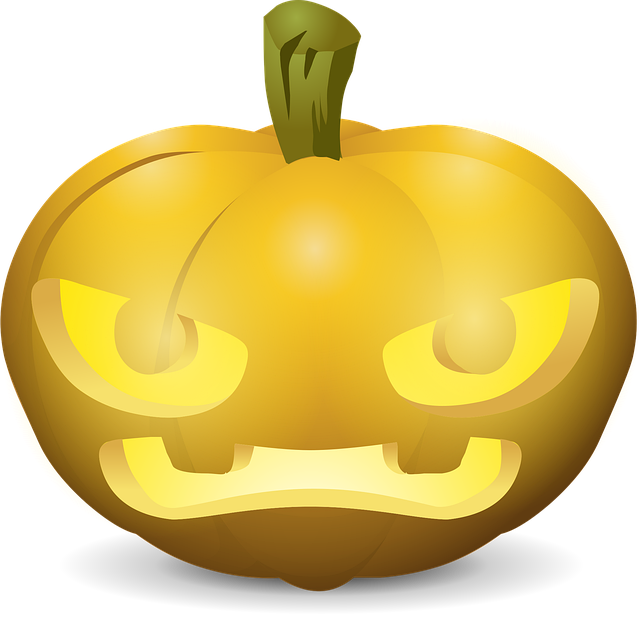 Free carved pumpkins faces vector