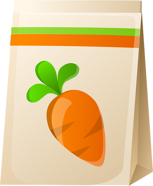 Free bag seeds food vector