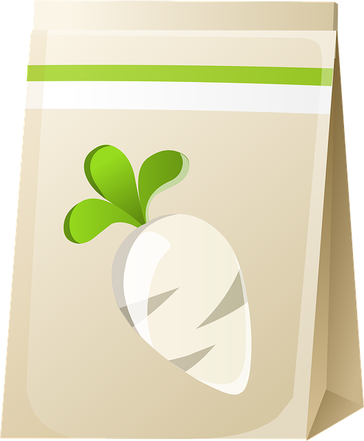 Free bag seeds food vector