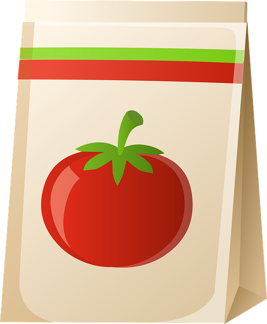 Free bag seeds food vector