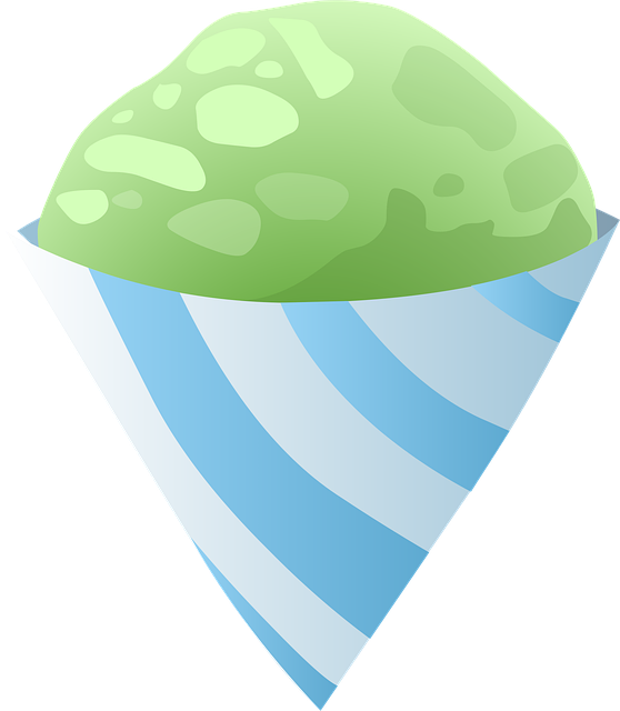 Free ice cream cones green illustration