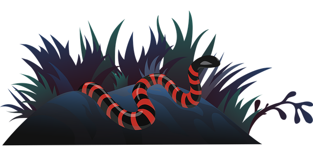 Free snake grass red vector