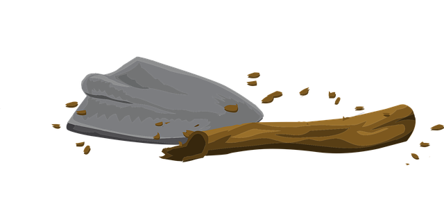 Free trowel tool digging illustration