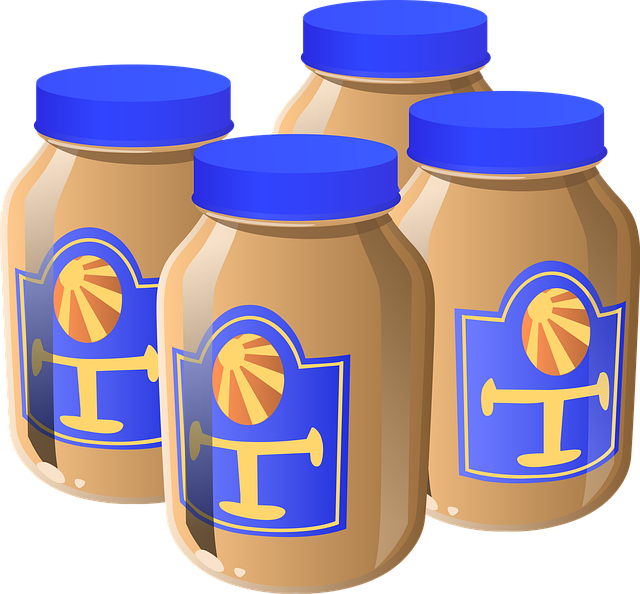 Free jars canned lid illustration