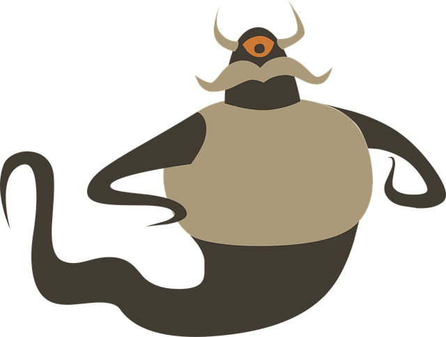 Free monster figure fantasy vector